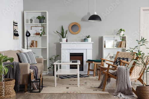 Interior of living room wit...
