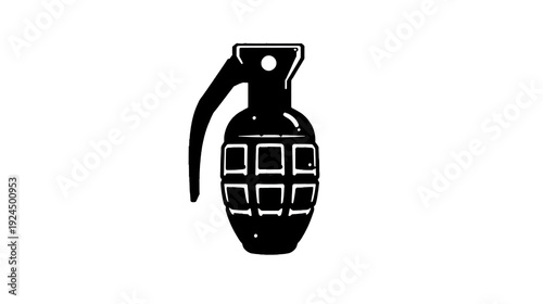 grenade line icon