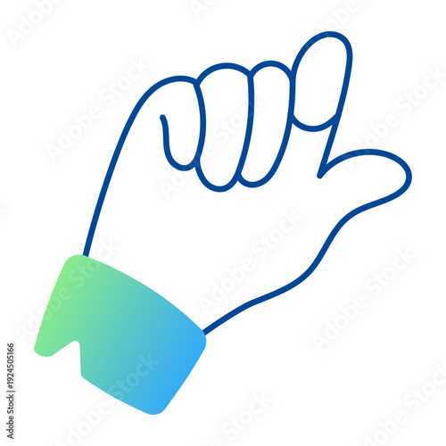 Hand drawn style icon representing a knocking gesture 