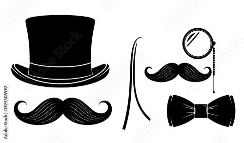 Classic Hipster Style Logo Elements EPS 10