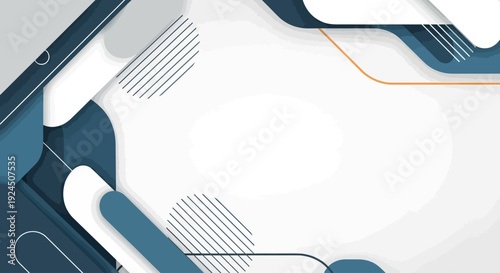 Dynamic geometric lines and shapes in abstract futuristic illustration