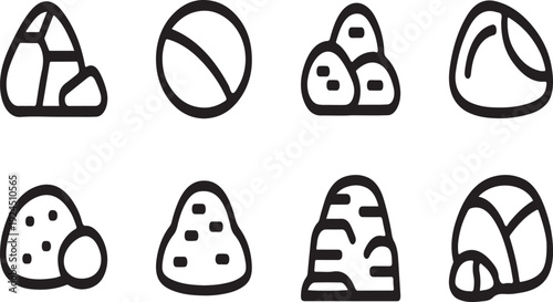 Assorted pastries and breads showcasing various shapes and textures Vector