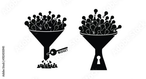 targeted marketing and customer selection concept