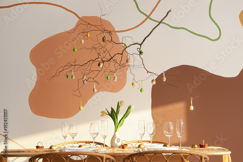 Festive table setting decor...
