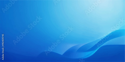An artistic blue abstract wallpaper featuring flowing digital waves and elegant curved lines creates a motion-filled backdrop design with a vector texture of light and water