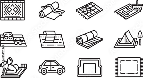 A collection of tools and objects related to construction and building materials Vector