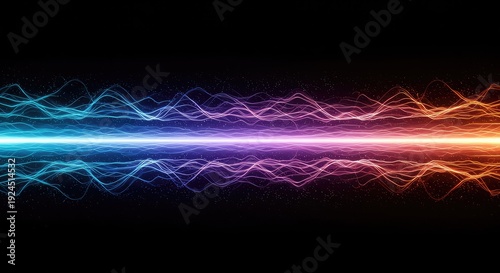 Dynamic abstract visualization showing overlapping sonic ripple effects and echo patterns spreading across a dark background, representing digital sound, concept, sound, background