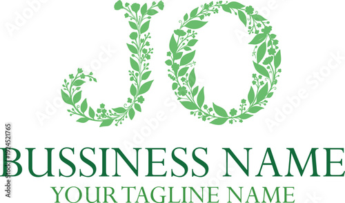 JO J jo initial logo | initial based abstract modern minimal creative logo, vector template image. luxury logotype logo, real estate homie logo. typography logo. initials logo