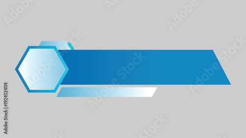 vector design of a lowerthird template in futuristic style