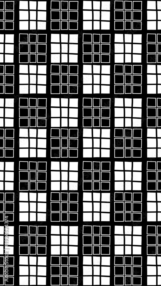 Fototapeta premium モノクロの背景イラスト 手描き