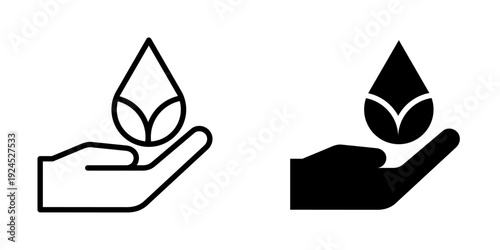 Save water icon, element icon for design branding, print, and digital media