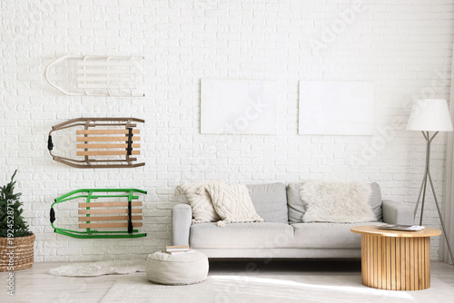 Interior of living room wit...