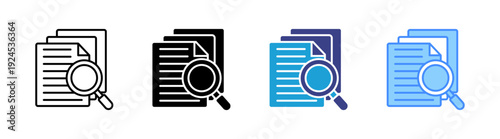 Assess icon set multiple style collection