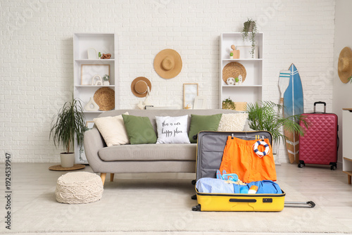 Interior of stylish living ...