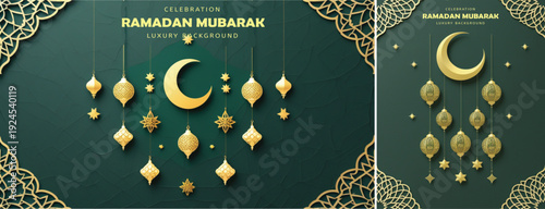 elegant islamic ramadan celebration background, Ramadhan kareem background for banner & social media template