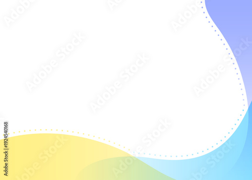 曲線のシンプルな背景、フレーム