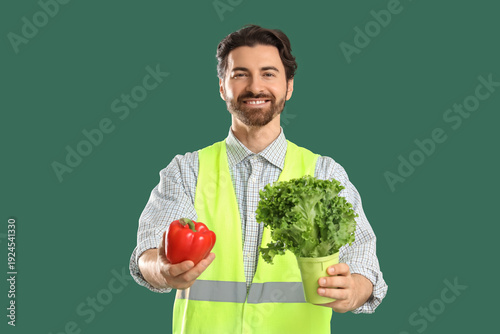 Male agricultural engineer ...
