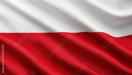 Free Download The Polish flag waving gently in the wind with its characteristic white and red colors - GFXLoad