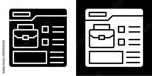 Website Analytics  Icon Set White Glyph Style Collection