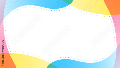 曲線のシンプルな背景、フレーム、16:9サイズ