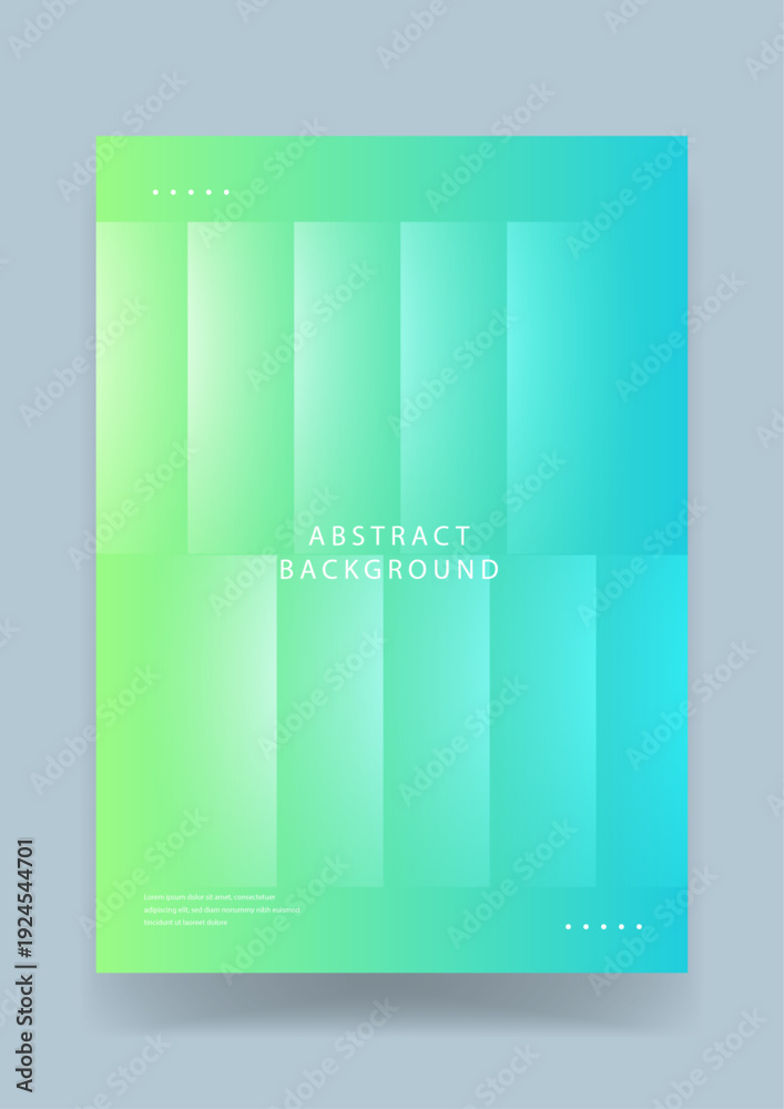 Fototapeta premium Clean abstract background featuring a soft green and turquoise gradient with subtle vertical panel structures for a fresh corporate look
