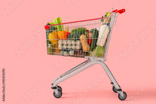 Shopping cart with differen...