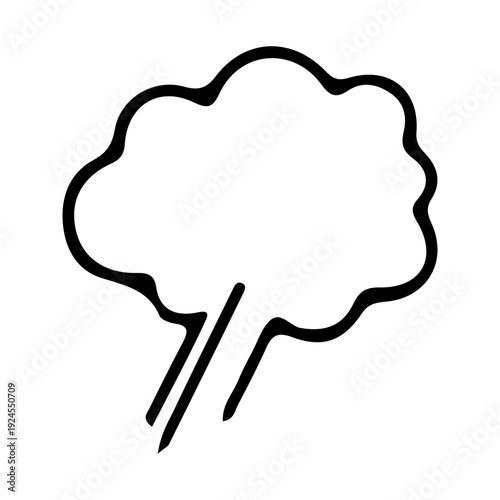 Simple Steam Cloud Icon