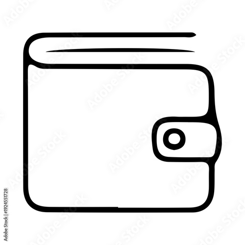 Minimalist Wallet Icon Outline