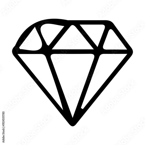 Hand Drawn Diamond Icon