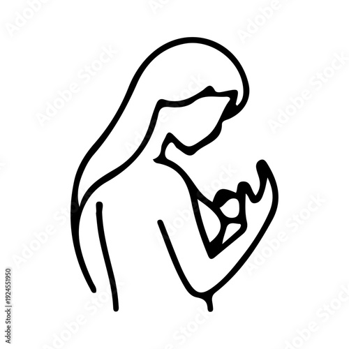 Mother Holding Baby Icon