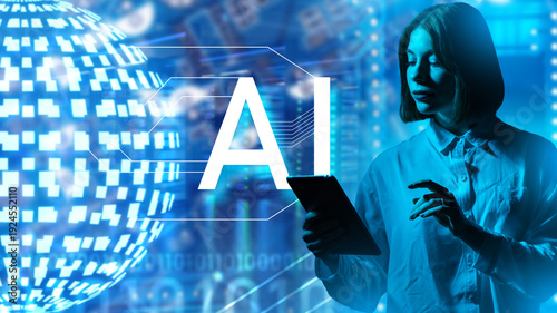 Billede på lærred Information technology, Artificial intelligence