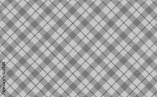 手描きの水彩風チェック柄背景_黒2_横