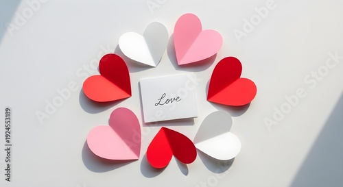 Couple embracing on mountain peak with epic romantic atmosphere viewed from above