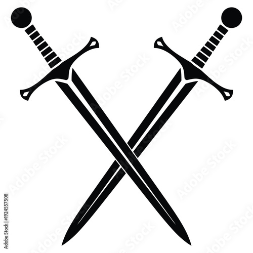 two crossed swords