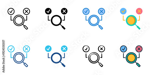 Testing icons set multiple style collection. Editable stroke 
