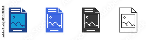 printing  icon set multiple style collection