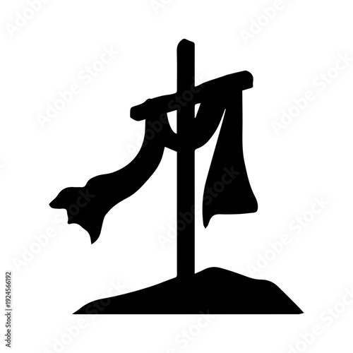 Cross And Cloth Symbol