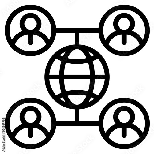 International relations icon vector illustration