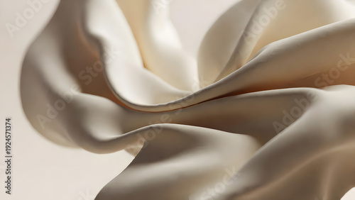 Abstract 3D flowing fabric surface background