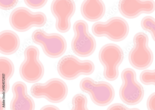 アレンジ可能なやさしい雰囲気の幾何学シームレスパターン