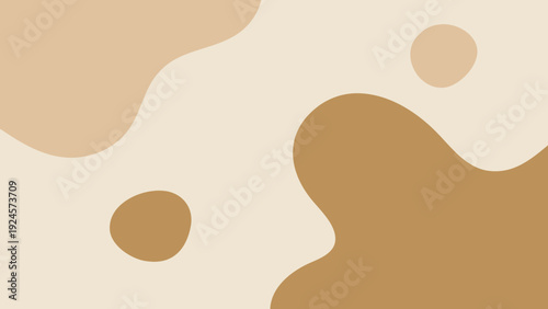 Soft organic blob shapes in sand and cream palette. Scandinavian-inspired printable poster perfect for calm, modern interiors and minimalist decor lovers.