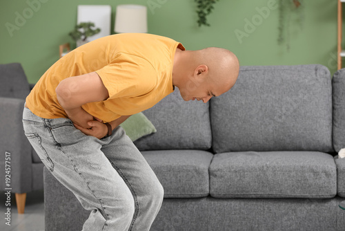Young man with appendicitis...