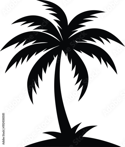 Tropical Palm Tree Silhouette