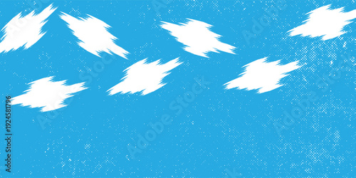 Abstract background of colorful brush strokes. Brushed vibrant wallpaper. Painted artistic creation. Unique and creative illustration.