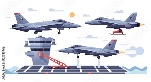 Multiple women practicing various martial arts techniques including kicking, punching, and grappling in a dynamic and illustrative style.