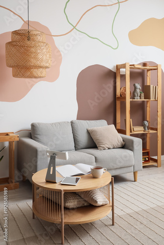 Interior of cozy living roo...