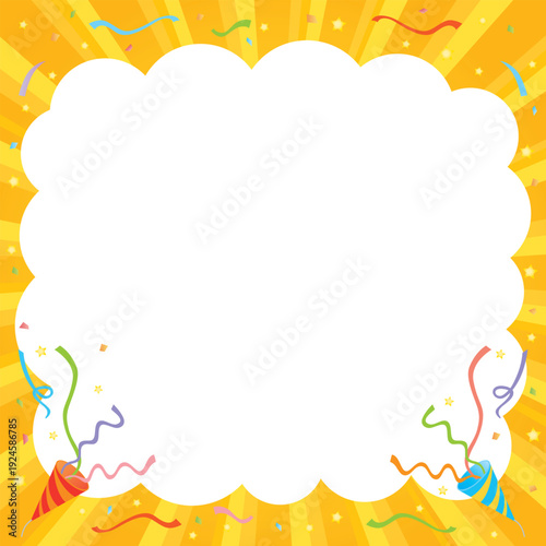 マンガ風の吹き出しがある背景素材