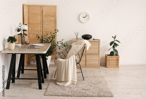 Interior of office with wor...