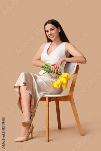 Beautiful young happy woman...
