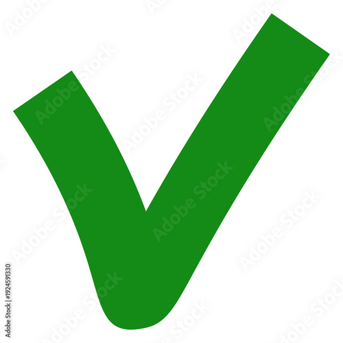 green check mark with data style, agree sign